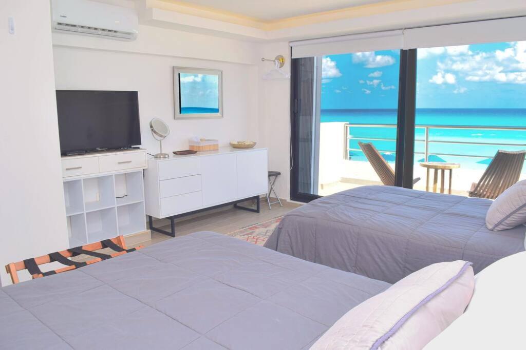 Ocean Front Villa Marlin, Best Location In Hotel Zone #109 Cancun Ngoại thất bức ảnh